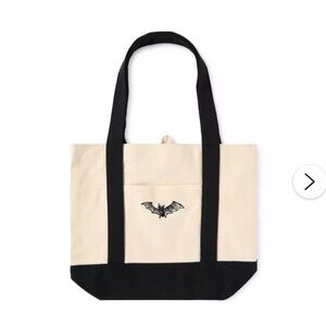 Black and White Canvas Tote Bag